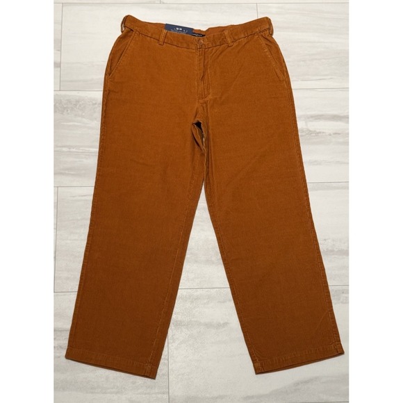croft & barrow Other - Croft & Barrow Classic Fit Corduroy Pants Stretch Waist Band Rust 386wx49L NWT